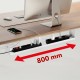 Maclean compact under-desk cable organizer, max load 5kg, white, MC-107 W Maclean compact under-desk cable organizer, max load 5kg, white, MC-107 W