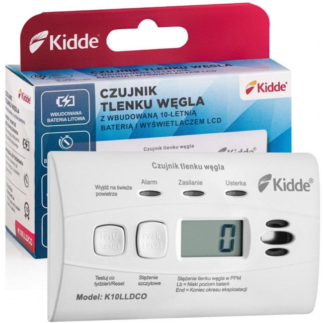 K10LLDCO KIDDE CARBON MONOXIDE AND CARBON MONOXIDE DETECTOR