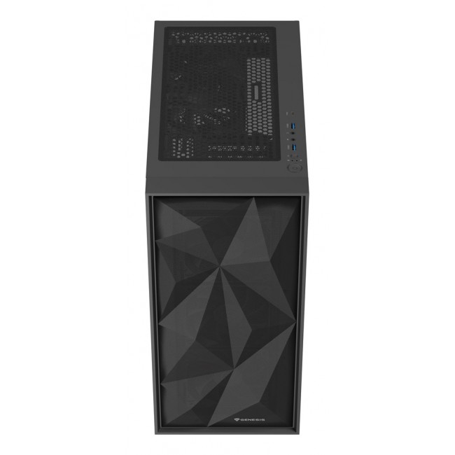 GENESIS DIAXID 605F MIDI TOWER CASE WITH USB-C WINDOW BLACK