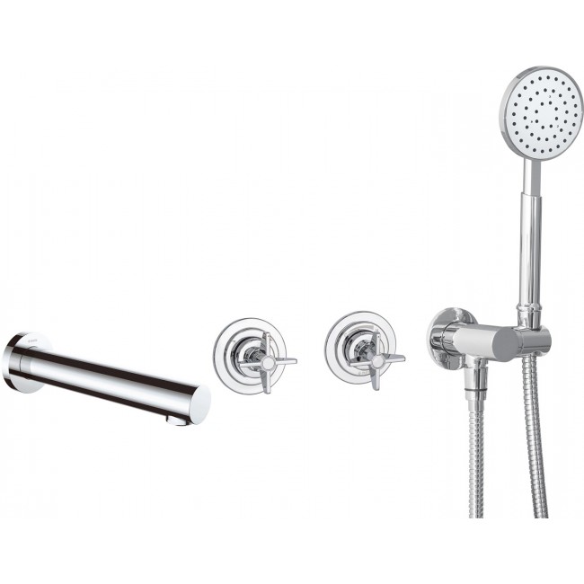 Concealed bath faucet with shower set Concealed bath faucet with shower set
