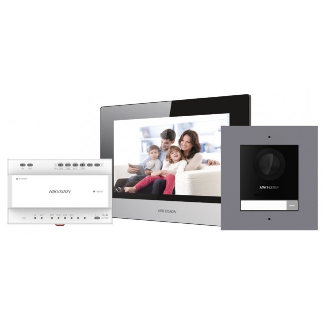 Zestaw wiedodomofonu HikVision DS-KIS702Y Zestaw wiedodomofonu HikVision DS-KIS702Y
