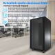 Extralink Rackmount cabinet 22U 600x800 Black standing