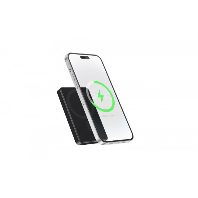 Gembird PB05-WPC15M-01 Magnetic wireless powerbank 15 W, 5000 mAh, black
