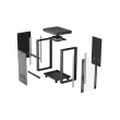Lanberg FF01-6824-12BL rack cabinet 24U Freestanding rack Black Lanberg FF01-6824-12BL rack cabinet 24U Freestanding rack Black