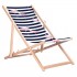 GreenBlue GB183 Classic Beech Deck Chair with 