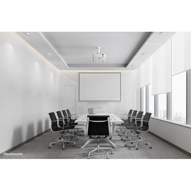 Neomounts CL25-530WH1 Beamer ceiling mount - h 25,5 cm - easy-install - full motion Neomounts CL25-530WH1 Beamer ceiling mount - h 25,5 cm - easy-install - full motion