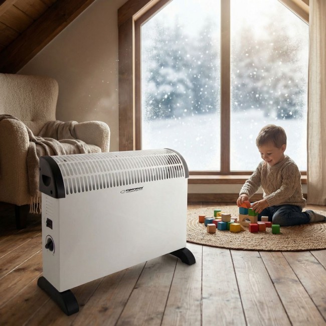 Esperanza EHH008 electric space heater Indoor White 2000 W Convector electric space heater Esperanza EHH008 electric space heater Indoor White 2000 W Convector electric space heater