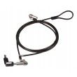Conceptronic CUSTODIO02BNTM Keyed Dual Head Laptop Lock, Nano Lock Slot, Master Keyed Compatible, 1.8m
