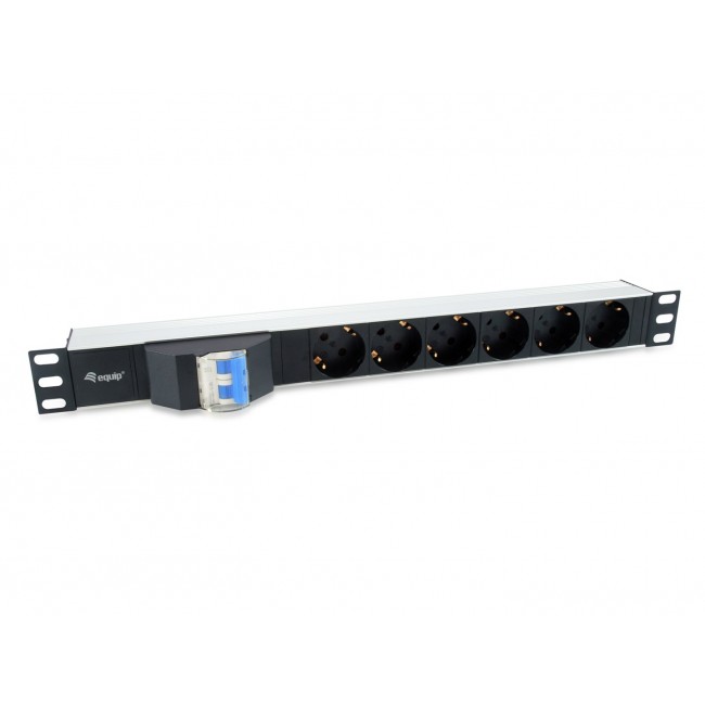 Equip 333312 power distribution unit (PDU) 6 AC outlet(s) 1U Black