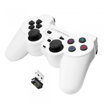 Esperanza EGG108W Gaming Controller Black, White RF Gamepad Analogue / Digital PC, Playstation 3