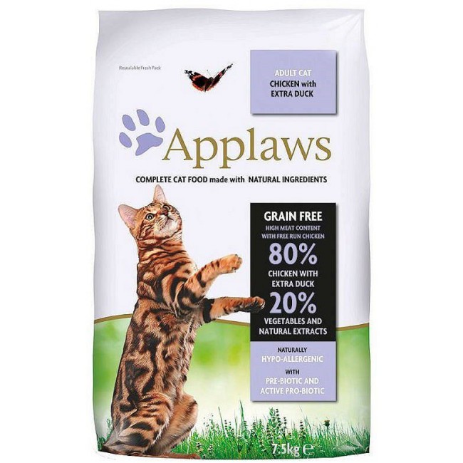 APPLAWS Chicken with duck - dry cat food - 7,5kg