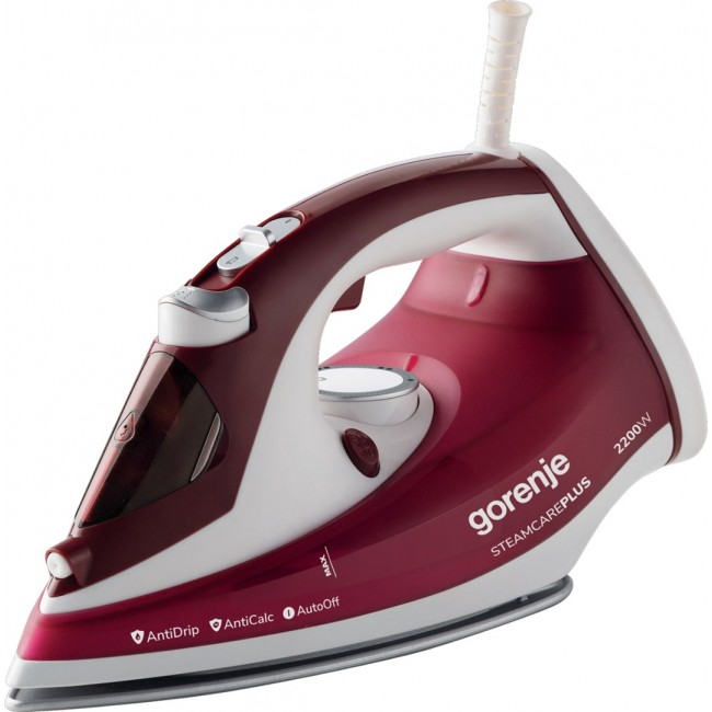 Gorenje SIH2200RBC iron Steam iron Ceramic soleplate 2200 W Red