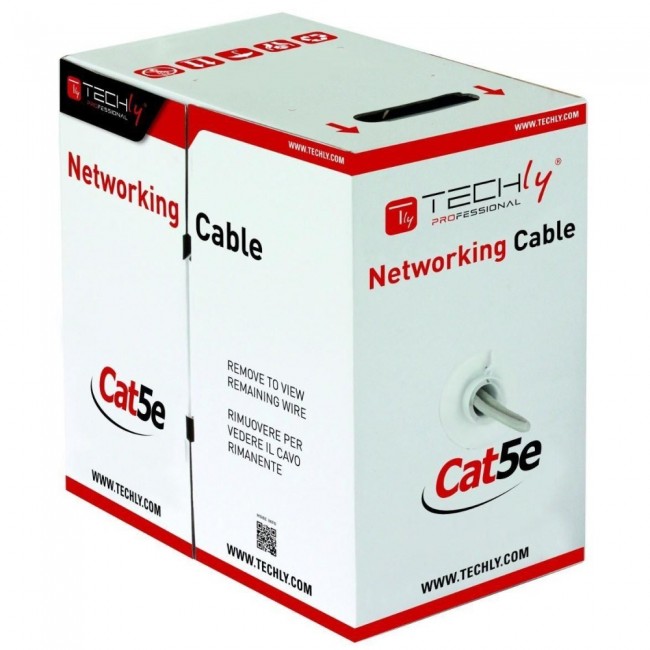 Techly ITP6-UTP-IC networking cable Grey 305 m Cat5e U/UTP (UTP) Techly ITP6-UTP-IC networking cable Grey 305 m Cat5e U/UTP (UTP)