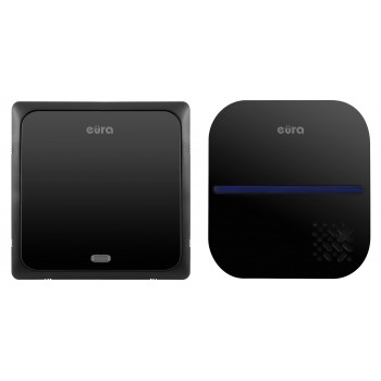 WIRELESS DOORBELL ''EURA'' WDP-84H2 ''BLUES'' battery-free BLACK