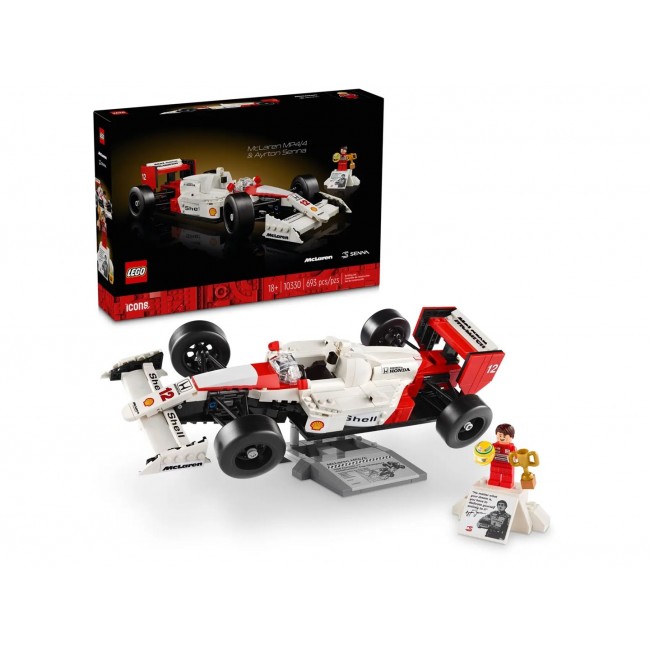 LEGO ICONS 10330 McLaren MP4/4 & Ayrton Senna LEGO ICONS 10330 McLaren MP4/4 & Ayrton Senna