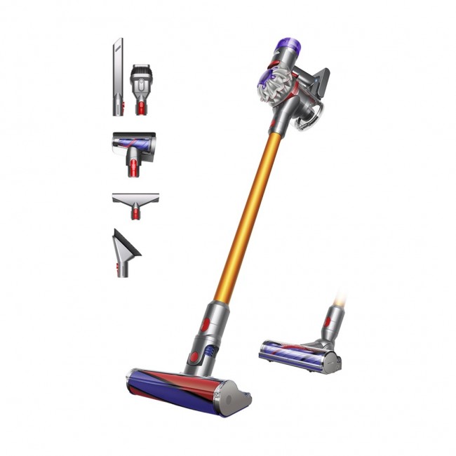 Dyson V8 Absolute 2-in-1 stick vacuum Battery Dry Bagless Silver, Yellow Dyson V8 Absolute 2-in-1 stick vacuum Battery Dry Bagless Silver, Yellow