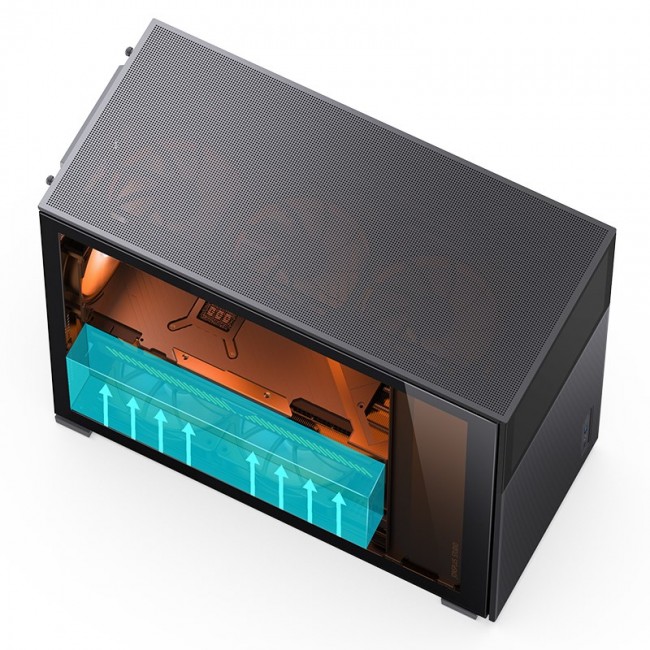 Jonsbo D41 MESH Screen ATX Case, Tempered Glass - black