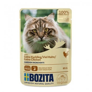 BOZITA Meat chunks in sauce with chicken wet cat food 85g