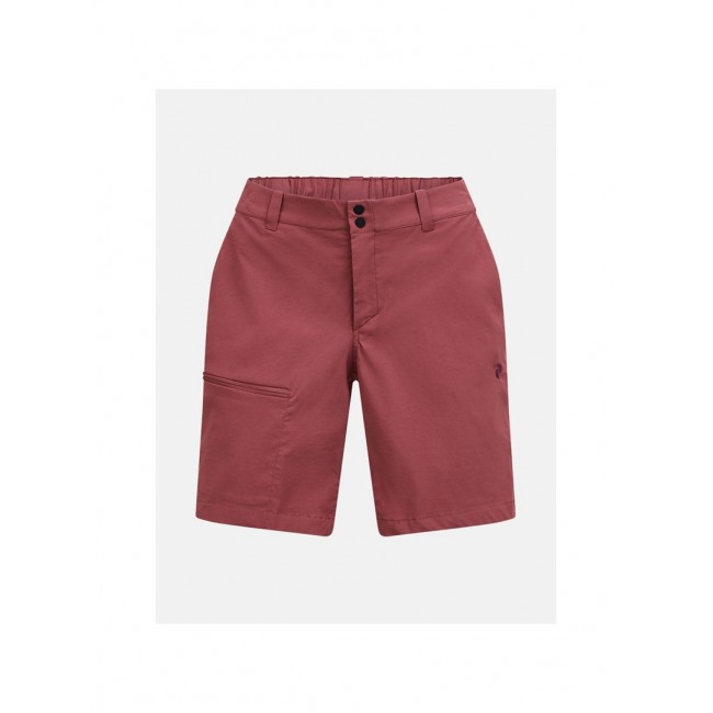 Szorty damskie PEAK PERFORMANCE W Iconiq Shorts kolor czerwony - S