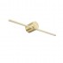 WALL LED LIGHT MODERN SLIM M IP44 GOLD