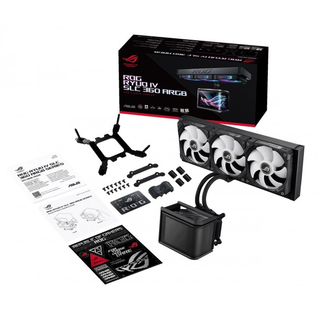 ASUS ROG Ryuo IV SLC 360 ARGB Processor All-in-one liquid cooler 12 cm Black