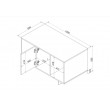 Cama Coffee table/lawn ALMA 100x55xh55 cashmere