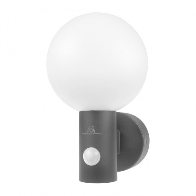LED Motion Sensor Lamp Maclean, PIR Motion Sensor, Grey, 15W, IP65, 1600lm, Neutral White (4000K) MCE515 GR LED Motion Sensor Lamp Maclean, PIR Motion Sensor, Grey, 15W, IP65, 1600lm, Neutral White (4000K) MCE515 GR