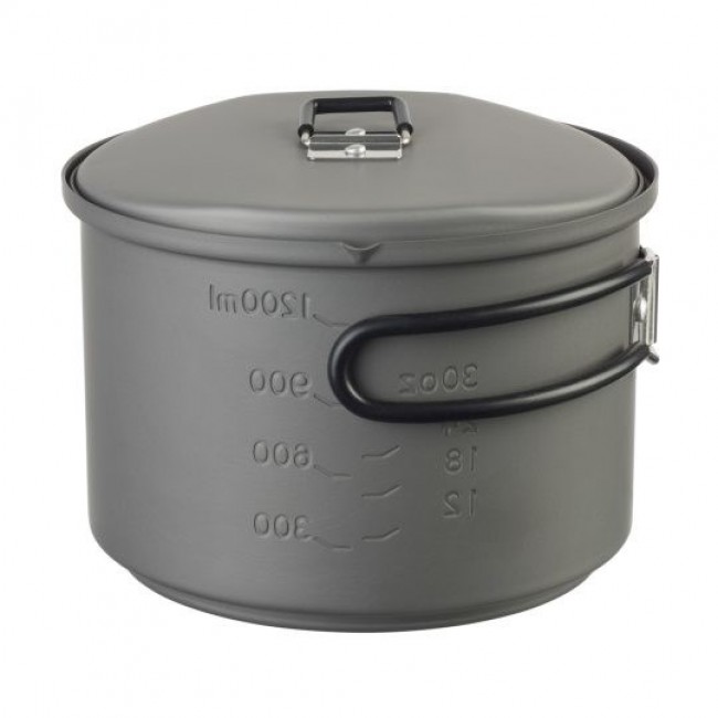 ESBIT Cookset with alcohol burner Pot 1.5 L Aluminium, Black ESBIT Cookset with alcohol burner Pot 1.5 L Aluminium, Black
