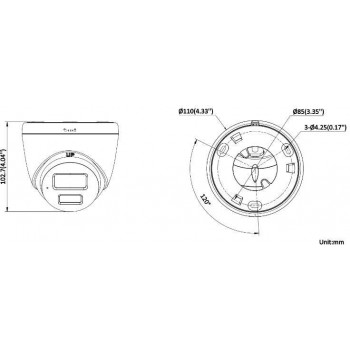 IP Camera HIKVISION DS-2CD1363G2-LIUF/SL 2.8mm PL
