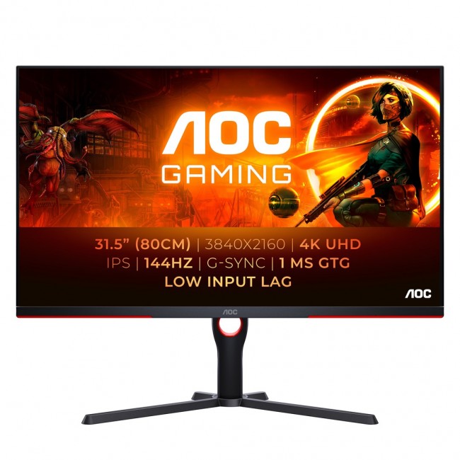AOC Gaming U32G3X/BK skarm - WLED - 32 AOC Gaming U32G3X/BK skarm - WLED - 32