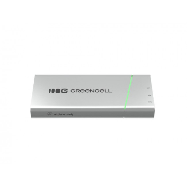 Green Cell PBPLGC20P power bank Lithium-Ion (Li-Ion) 20800 mAh Aluminium, Black, Green, Light grey, Silver