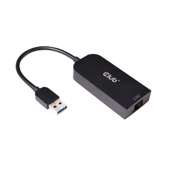 CLUB3D USB 3.2 Gen1 Type A to RJ45 2.5Gbps Adapter
