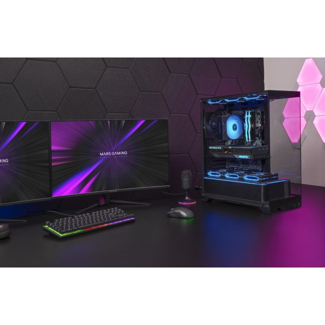 Mars Gaming MCPRISMA computer case Midi Tower Black