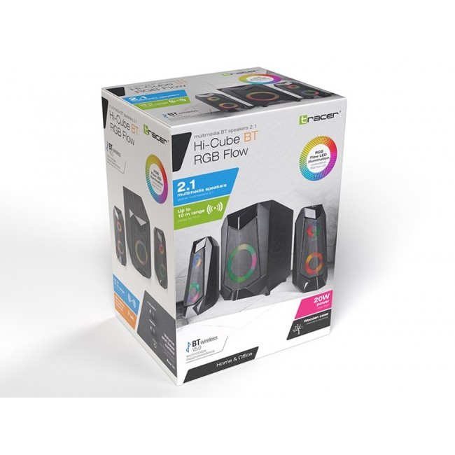 TRACER 2.1 Hi-Cube RGB Flow BLUETOOTH Speakers