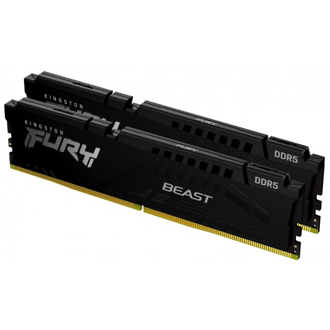 Kingston Technology FURY Beast 64GB 5600MT/s DDR5 CL36 DIMM (Kit of 2) Black