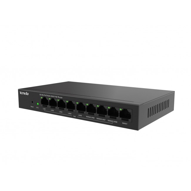 Tenda G0-8G-PoE wired router Gigabit Ethernet Black