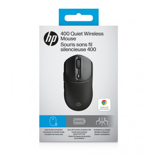 HP 400 Quiet Black Wireless Mouse