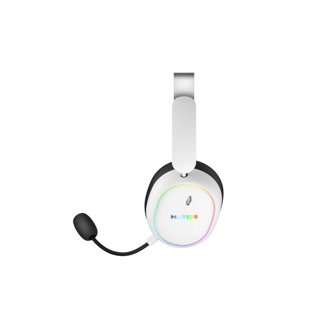 HATOR Phoenix 2 Wireless Headset Wired & Wireless Head-band Gaming USB Type-C / USB Type-A Bluetooth White HATOR Phoenix 2 Wireless Headset Wired & Wireless Head-band Gaming USB Type-C / USB Type-A Bluetooth White
