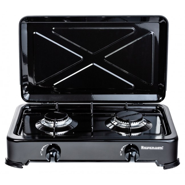 Countertop Hob Gas Ravanson K-02TB [black 2 zone(s)]