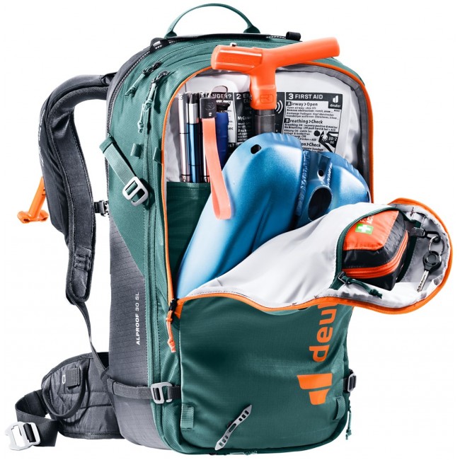 Deuter ALPROOF 30 SL backpack Rucksack Black, Green Denim, Polyamide, Polyester Deuter ALPROOF 30 SL backpack Rucksack Black, Green Denim, Polyamide, Polyester