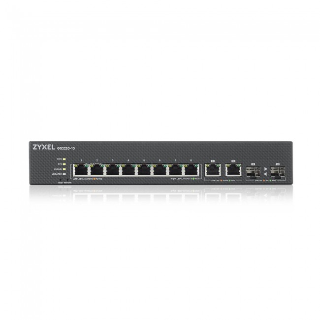 Zyxel GS2220-10-EU0101F network switch Managed L2 Gigabit Ethernet (10/100/1000) Black Zyxel GS2220-10-EU0101F network switch Managed L2 Gigabit Ethernet (10/100/1000) Black
