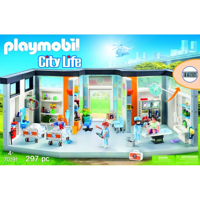 Hospital with equipment