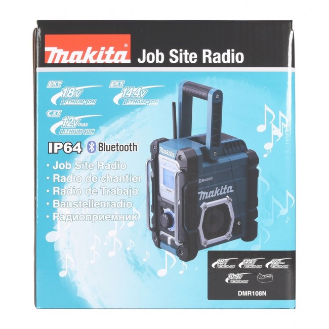 Makita DMR108N radio Portable Digital Black, Teal Makita DMR108N radio Portable Digital Black, Teal