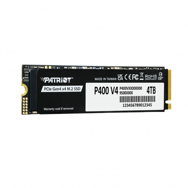 SSD Patriot P400 V4 M.2 PCI-Ex4 NVMe 4TB 6.2GB/s (P400VP4TBM28H)