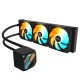 GIGABYTE GAMING 360 Liquid CPU Cooler- 3x120mm ARGB Fans, slide-in interlocking mechanism, DAISY-CHAIN, Intel LGA 1851 and AMD AM5 Compatible
