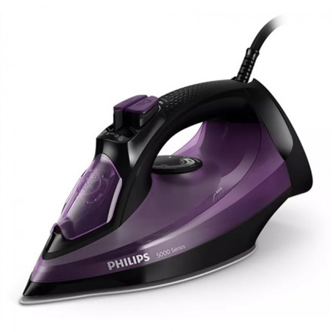 Philips | DST5030/80 | Steam Iron | 2400 W | Water tank capacity 320 ml | Continuous steam 45 g/min | Steam boost performance g/min | Dark Purple Philips | DST5030/80 | Steam Iron | 2400 W | Water tank capacity 320 ml | Continuous steam 45 g/min | Steam boost performance g/min | Dark Purple