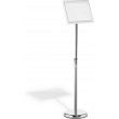 Durable 479823 sign holder/information stand A4 Aluminium, Plastic, Steel Silver