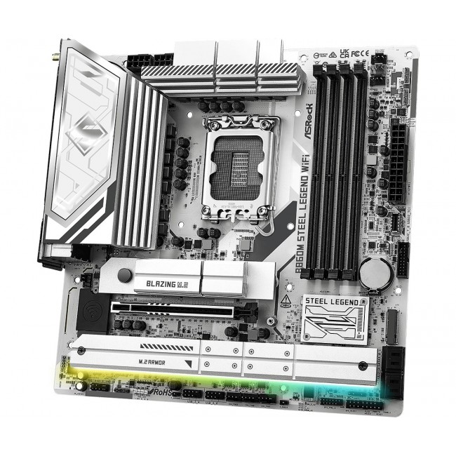 Asrock B860M Steel Legend WiFi Intel B860 LGA 1851 (Socket V1) micro ATX Asrock B860M Steel Legend WiFi Intel B860 LGA 1851 (Socket V1) micro ATX
