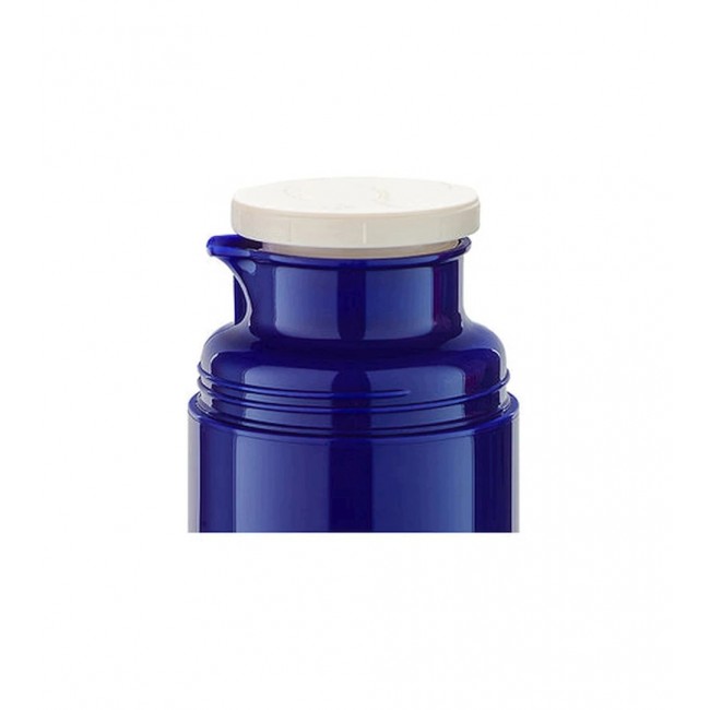 ROTPUNKT Glass-lined vacuum flask, 0.750 L capacity, hyperblue (navy blue)