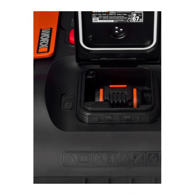 Self-propelled lawnmower Worx Landroid M700Plus WR167E Black, Orange Self-propelled lawnmower Worx Landroid M700Plus WR167E Black, Orange